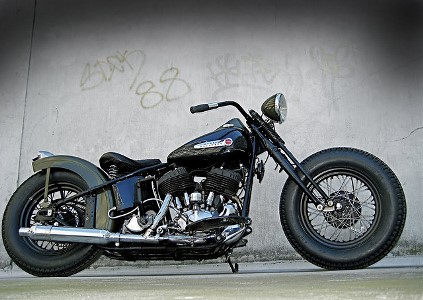 a photo of bobber motorcycles