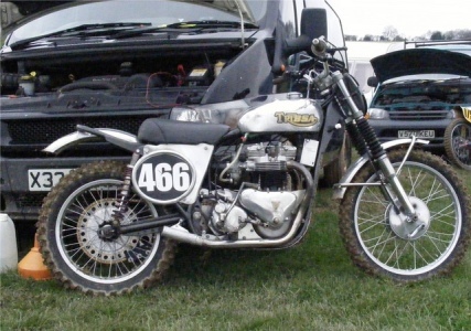 A photo of tribsa motorcycle